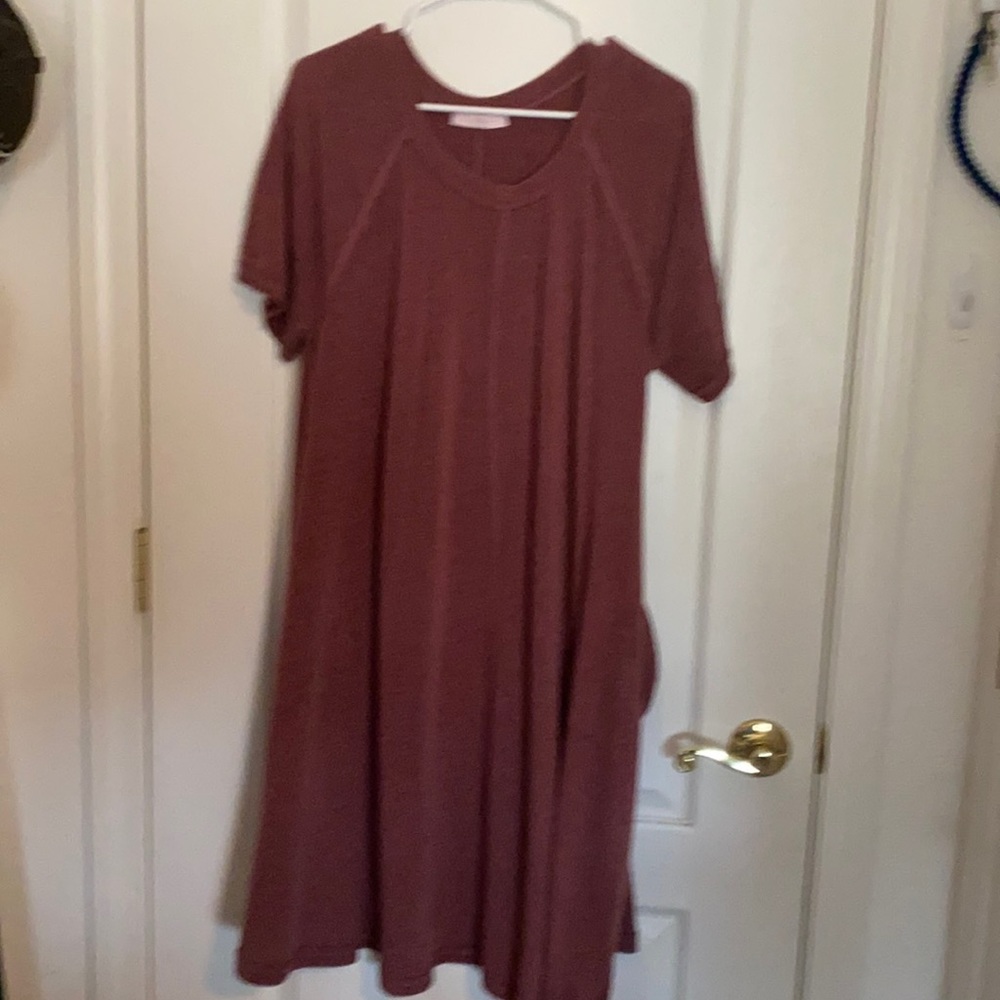 Ces femme dress burgundy